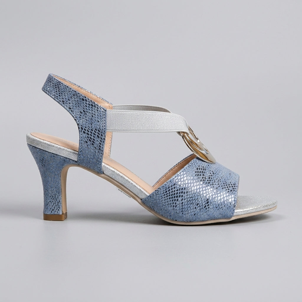 Women's Platform Sandals Ankle Strap Block Heel Open Toe Buckle
