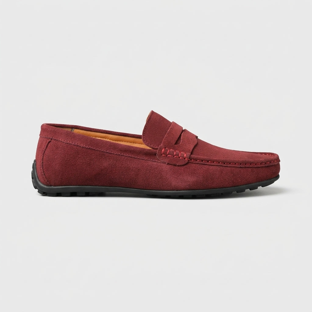 Men's Penny Loafers Suede Slip-On Driving Moccasins