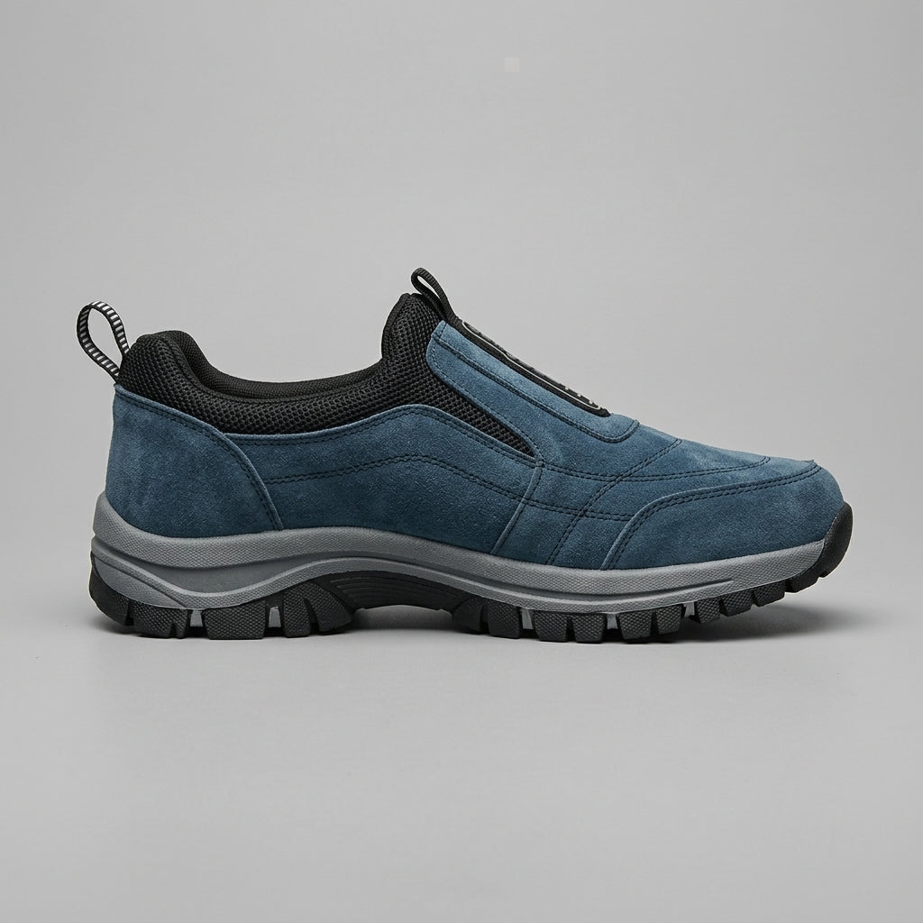 Men's Slip-On Athletic Shoes Rugged Outdoor Tread Pull-Tab