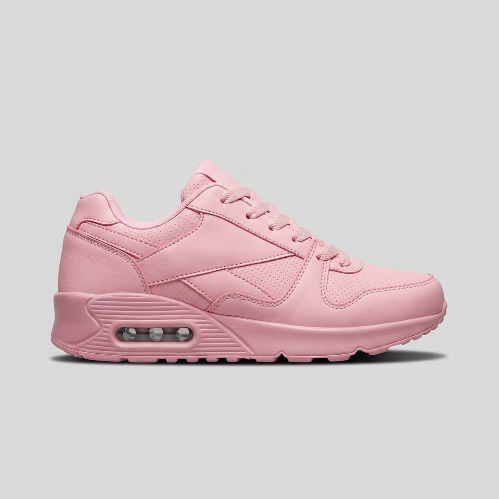 Women's Sneakers Air Cushion Lace-Up Low-Top Perforated Panels