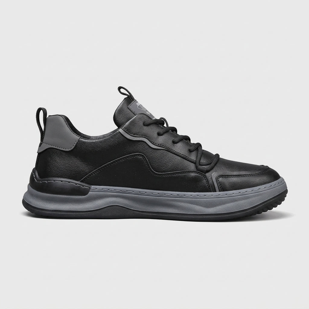 Men’s Casual Lace-Up Sneakers Cushioned Platform Sole