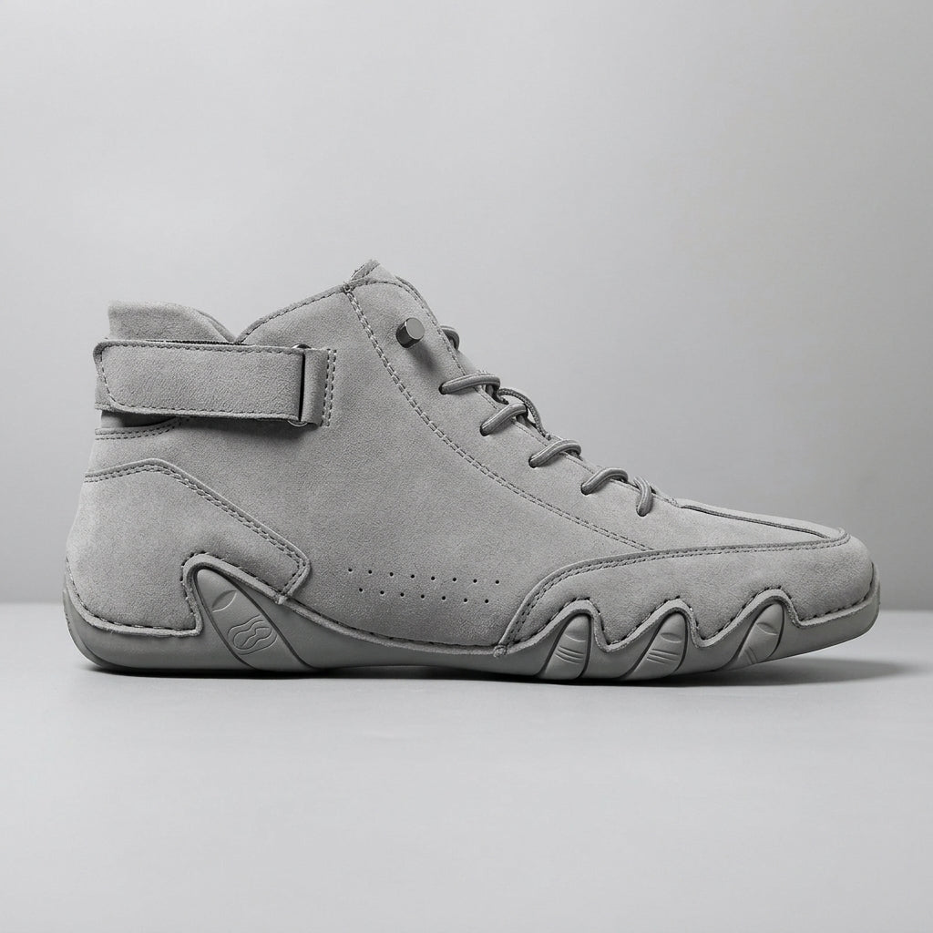 Men's High Tops Wave Sole Lace-Up Ankle Strap Basketball Shoes
