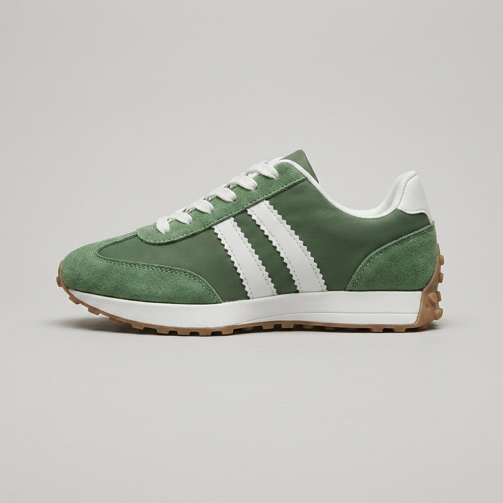 Women's Sneakers Lace-Up Platform Sole Contrast Stripe