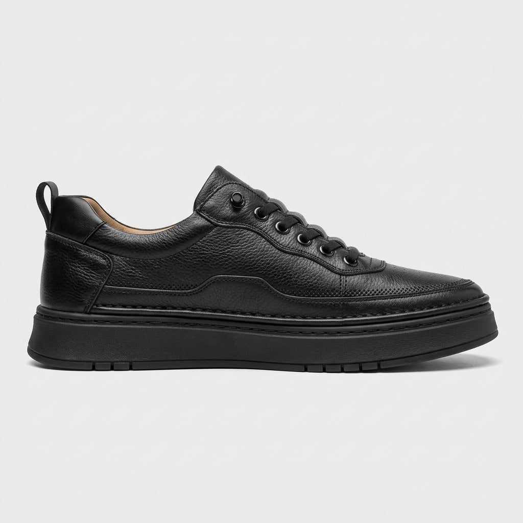Men’s Casual Low Top Sneakers Flexible Platform Sole
