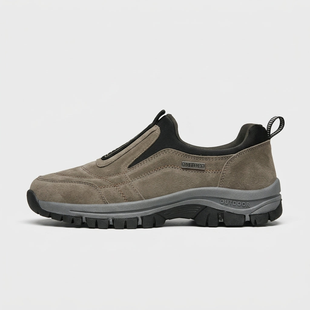 Men's Slip-On Athletic Shoes Rugged Outdoor Tread Pull-Tab
