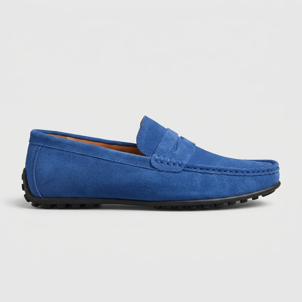 Men's Penny Loafers Suede Slip-On Driving Moccasins